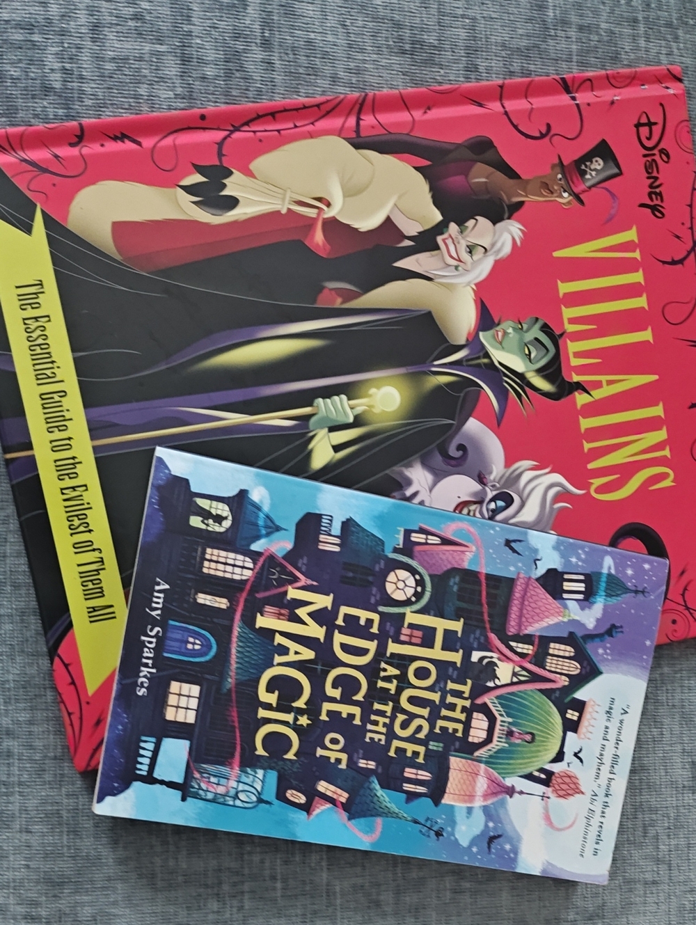 Disney Villains Book And The House At The Edge Of Magic Lot. Two Books Like New!